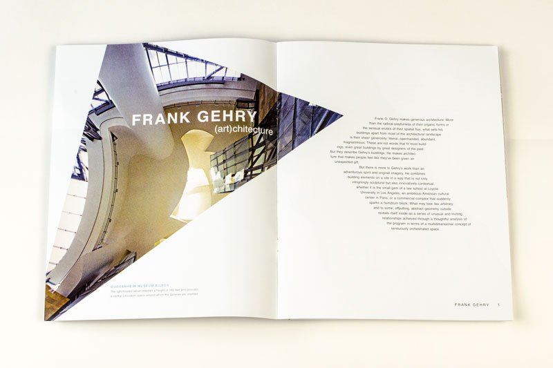 Frank Gehry Booklet Spread 1